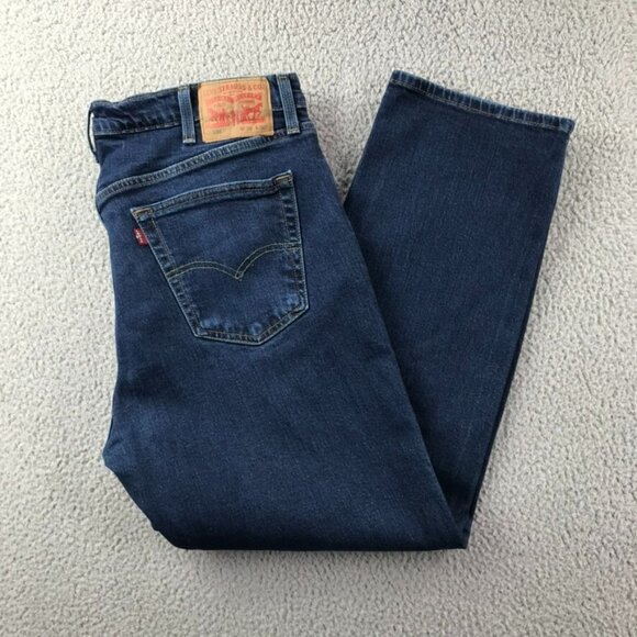 LEVIS 559 Mens Size 38x29 (tag 38x30) Relaxed Fit Straight Leg Blue Denim Jeans - Picture 5 of 16